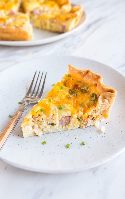 ham and cheese quiche